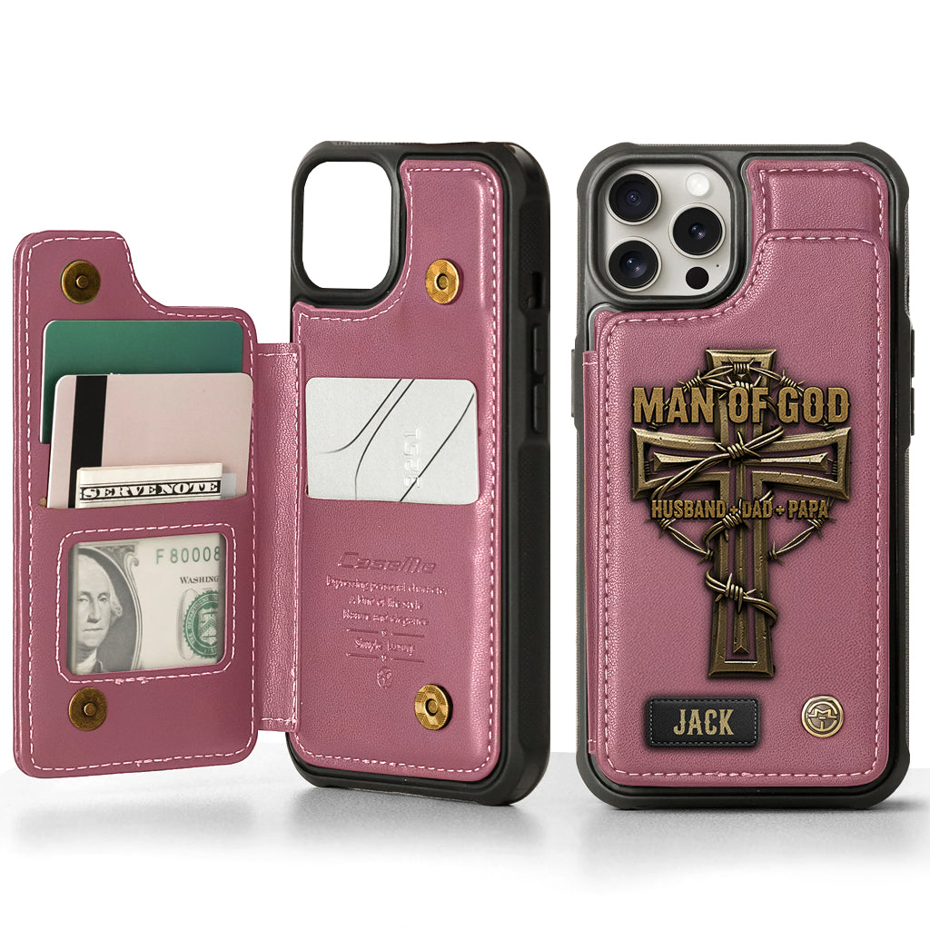 Man Of God - Personalized Christian Wallet Phone Case
