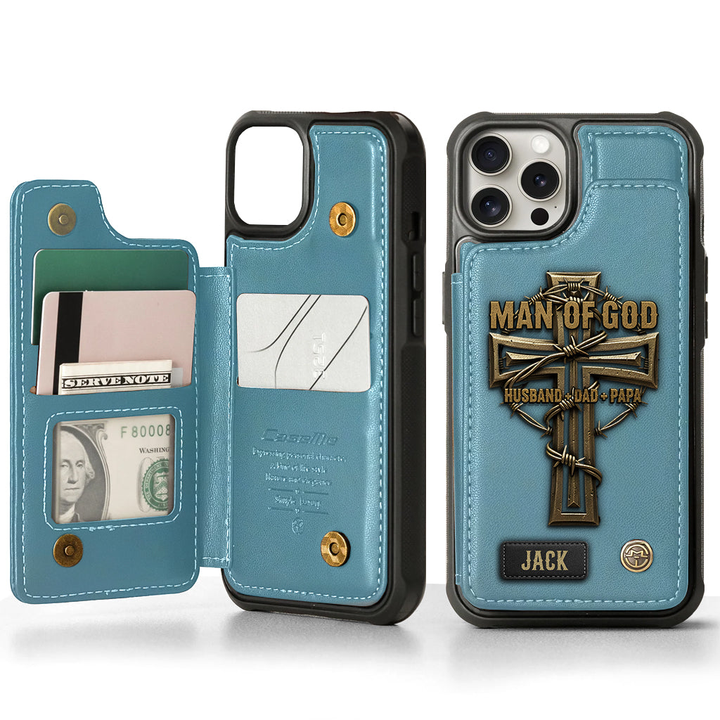 Man Of God - Personalized Christian Wallet Phone Case