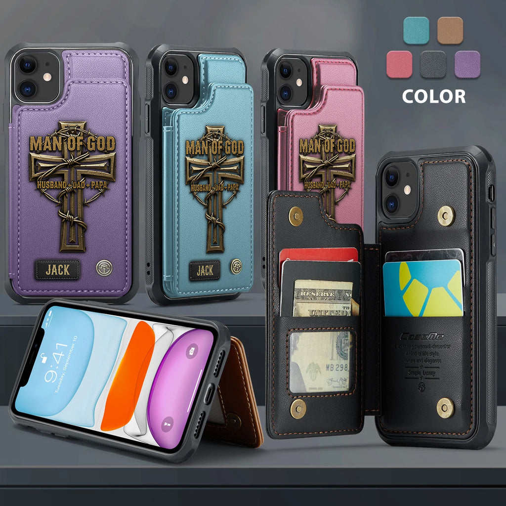 Man Of God - Personalized Christian Wallet Phone Case