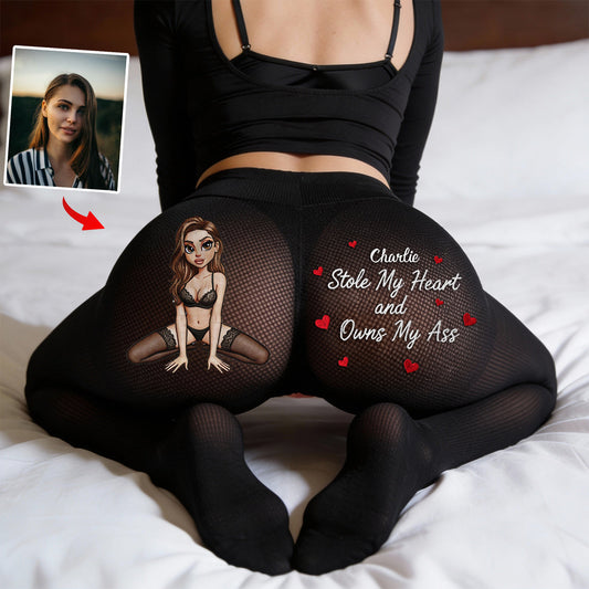 Valentine's Day Gift For Her - Personalized Couple Women Pantyhose Tights