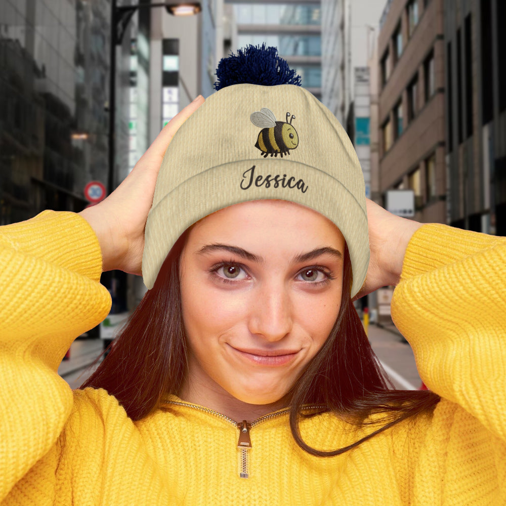 Love Bees - Personalized Bee Beanie Hat