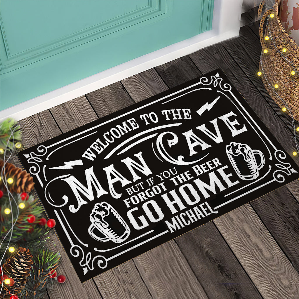Man Cave - Personalized Beer Doormat