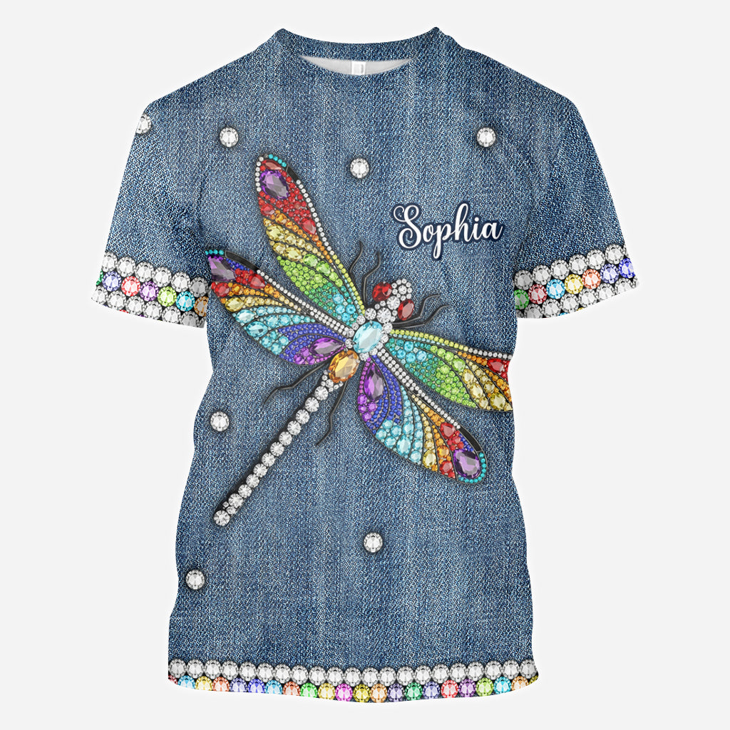 Beautiful Dragonfly - Personalized Dragonfly All Over Shirt