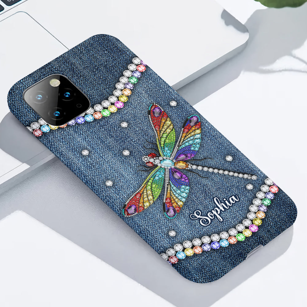 Magnifique libellule - Coque de téléphone personnalisée avec motif libellule intégral