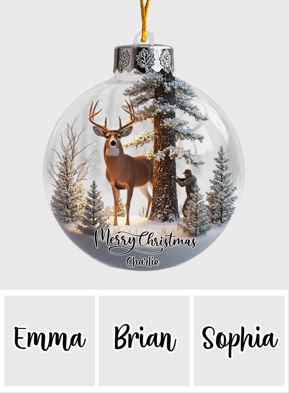 Christmas Gift For Hunters - Personalized Hunting Ornament