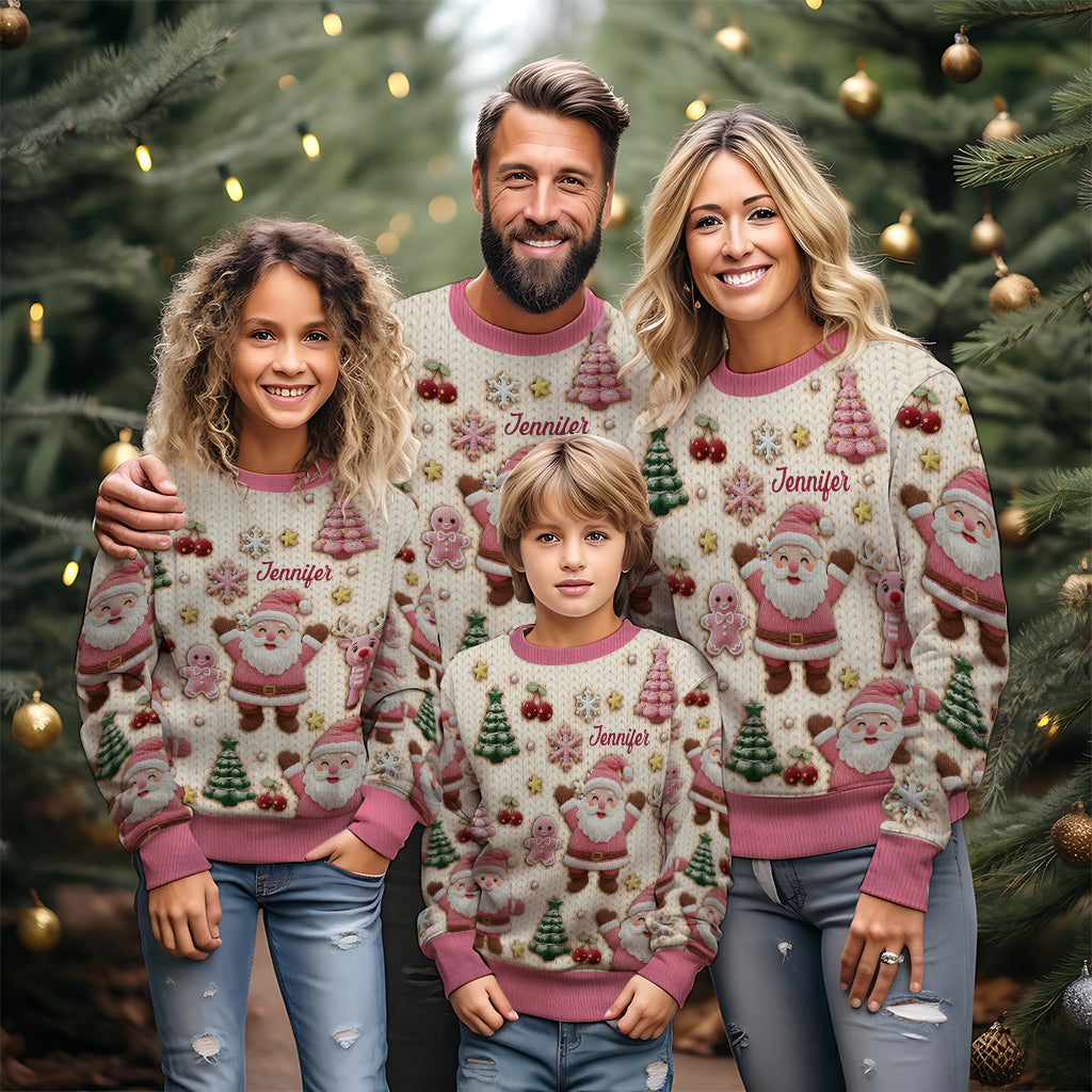 Festive Christmas - Personalized Christmas Ugly Sweater