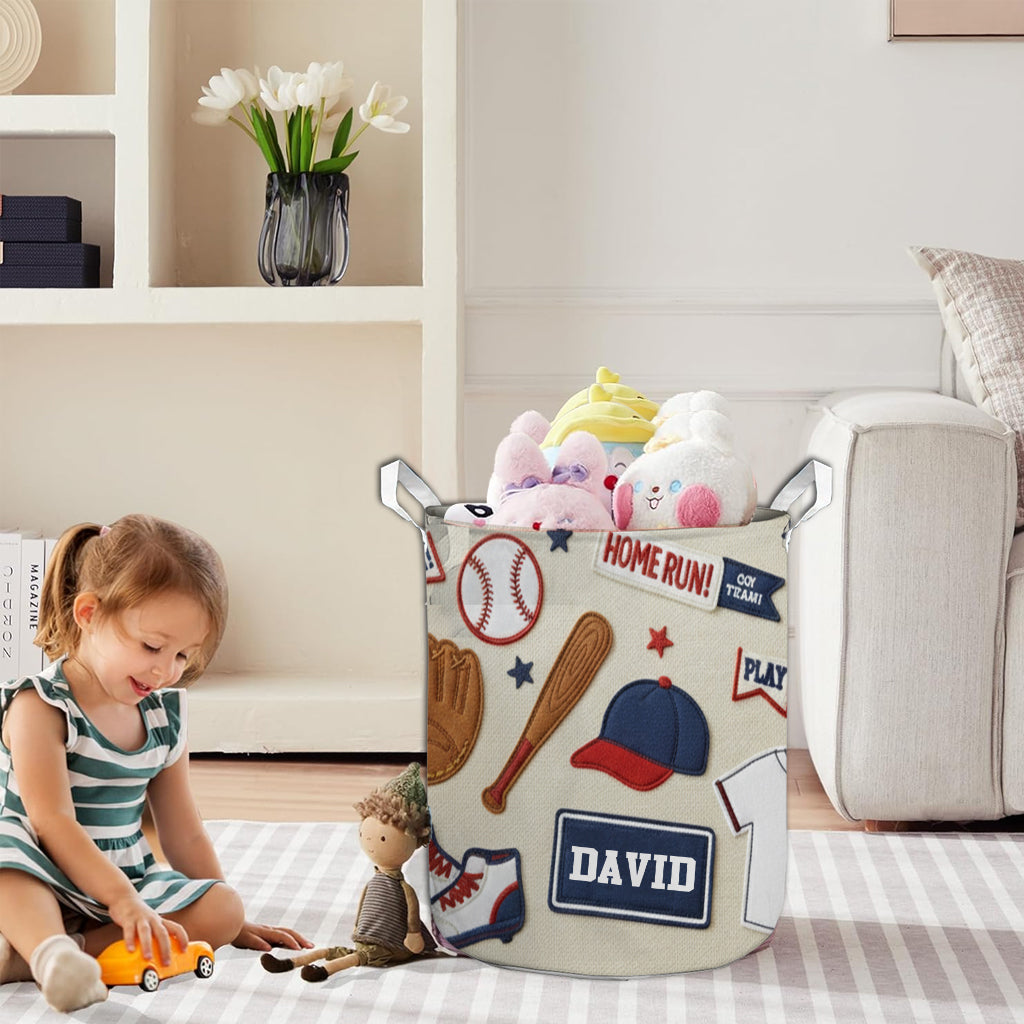 Love Baseball - Personalized Baseball Storage Basket