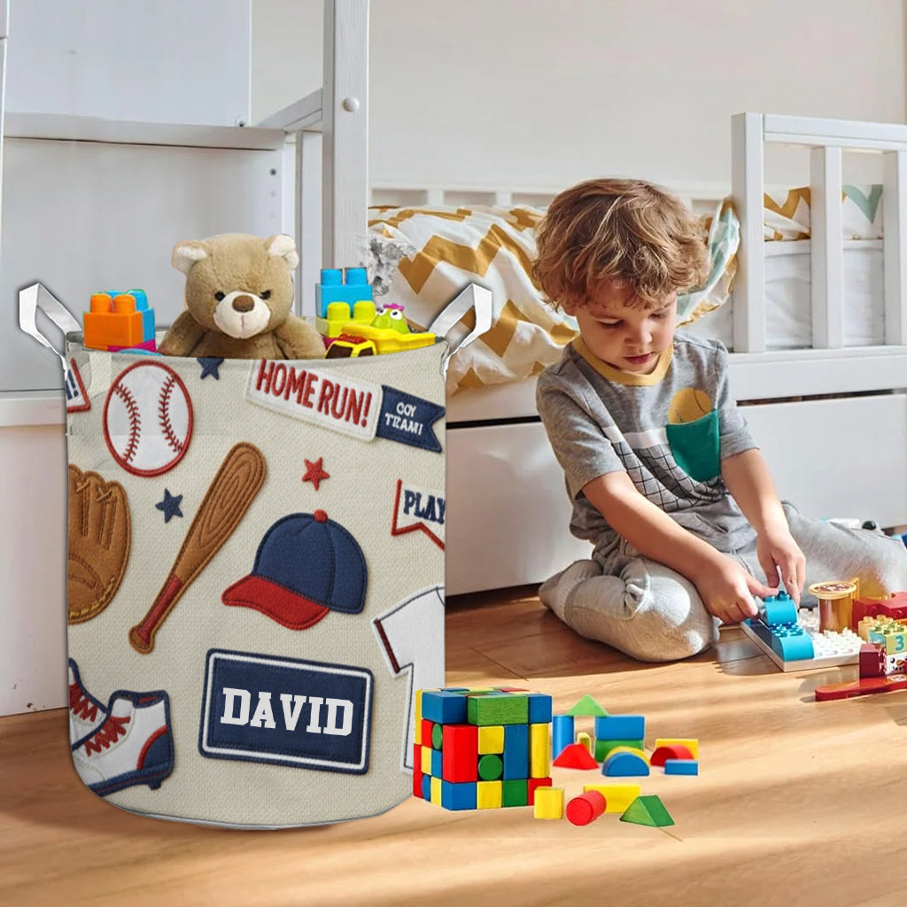 Love Baseball - Personalized Baseball Storage Basket