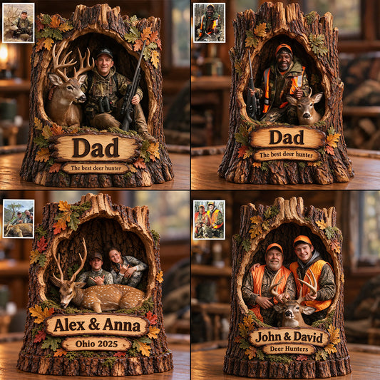 Hunter Gift, Christmas Decor - Personalized Hunting 3D Plaque
