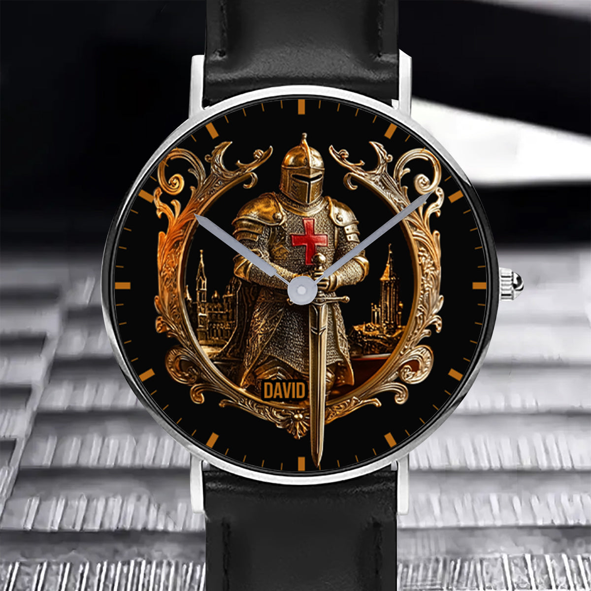 Knight Of God - Personalized Christian Hand Watch