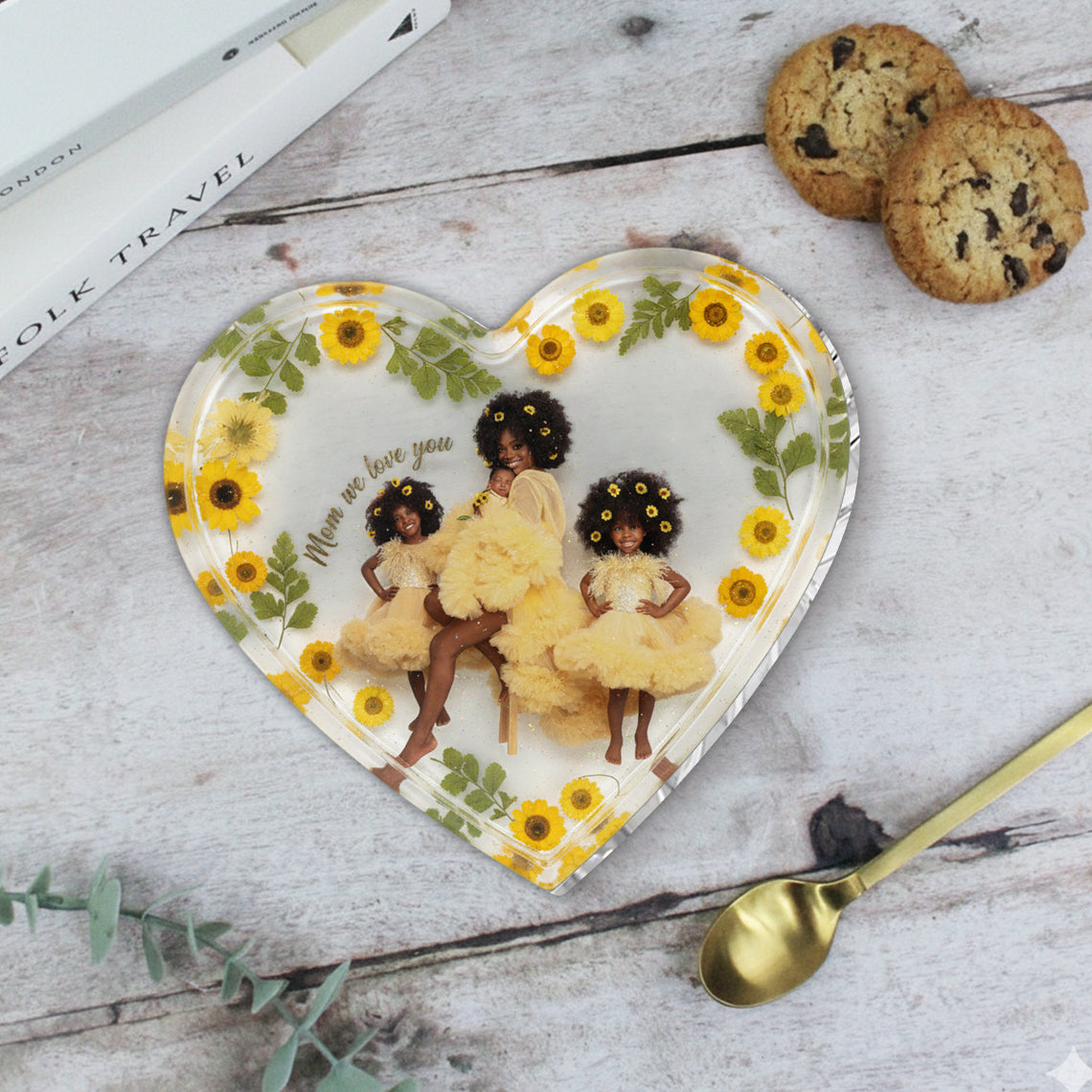 Plateau fourre-tout personnalisé à partir de n'importe quelle photo - Plateau de rangement pour maman
