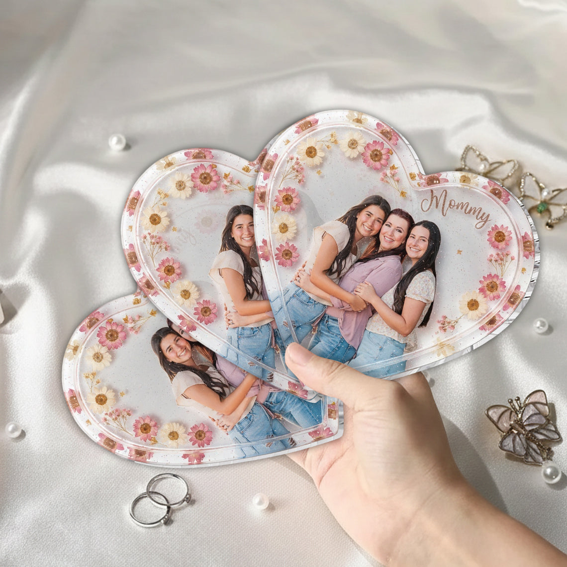 Plateau fourre-tout personnalisé à partir de n'importe quelle photo - Plateau de rangement pour maman