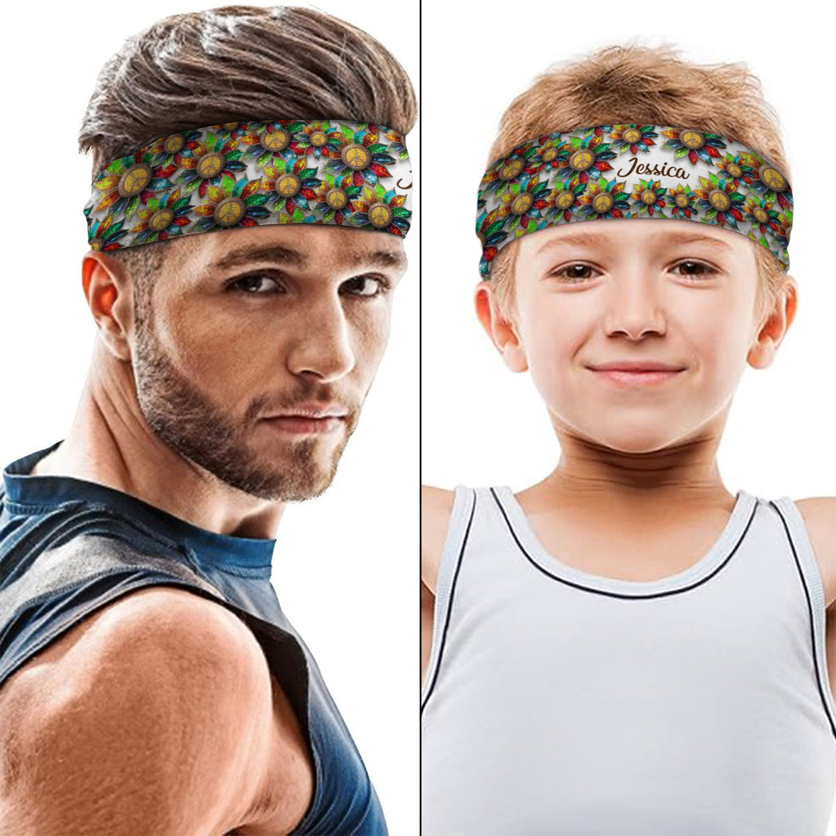 Hippie Soul - Personalized Hippie Unisex Headband/ Turban