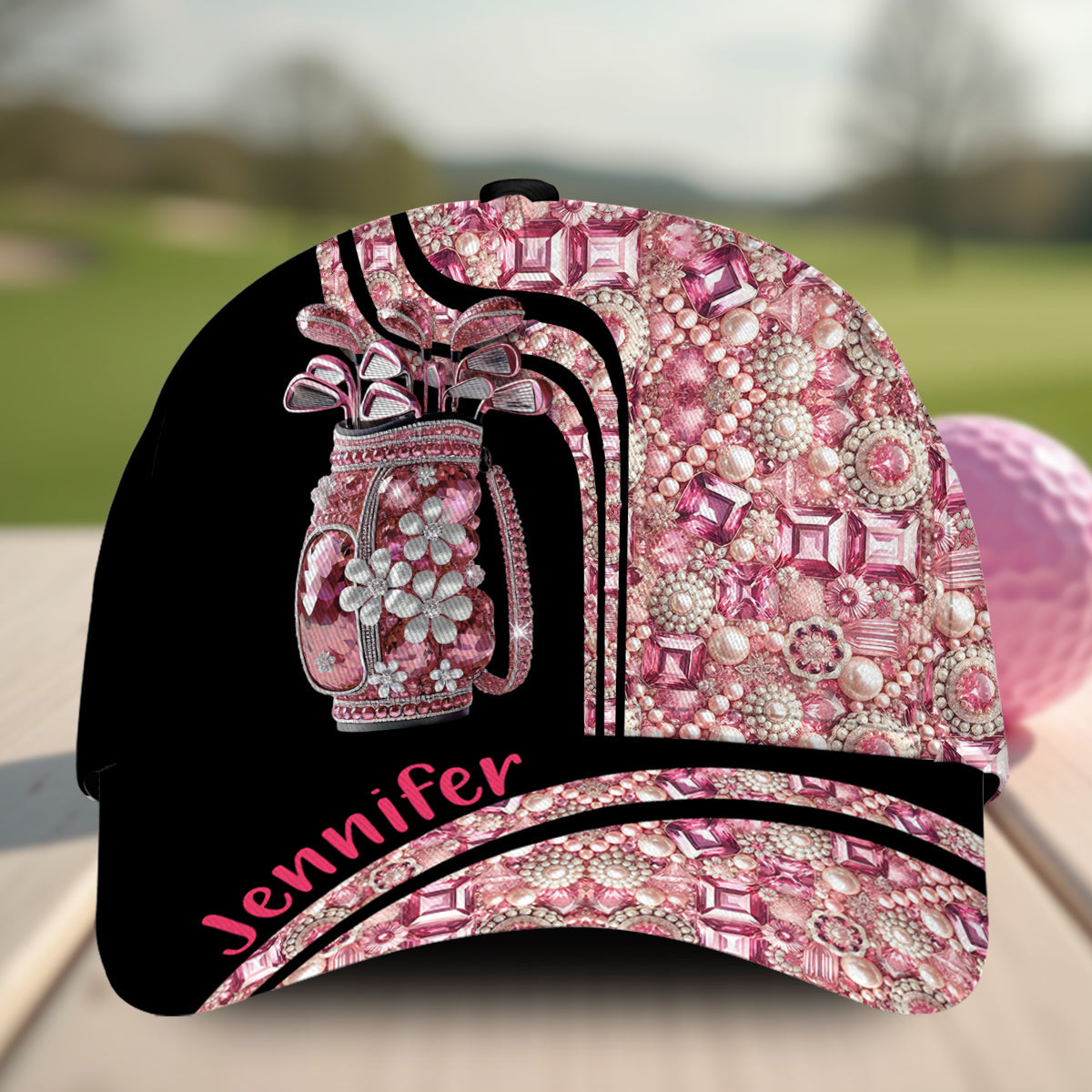 Just A Girl Who Loves Golf - Personalized Golf Classic Cap