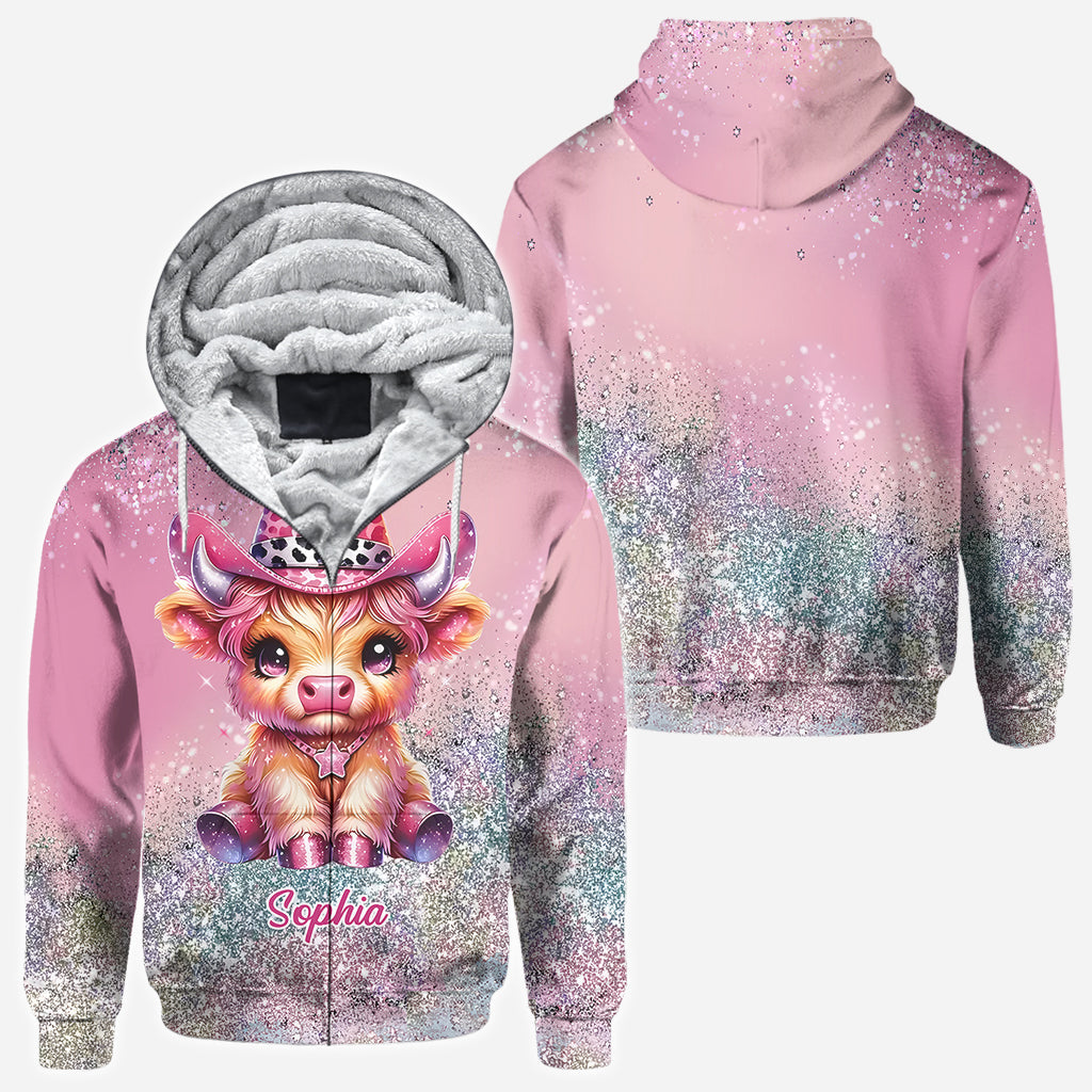 Mignonne vache des Highlands - T-shirt personnalisé avec motif vache des Highlands