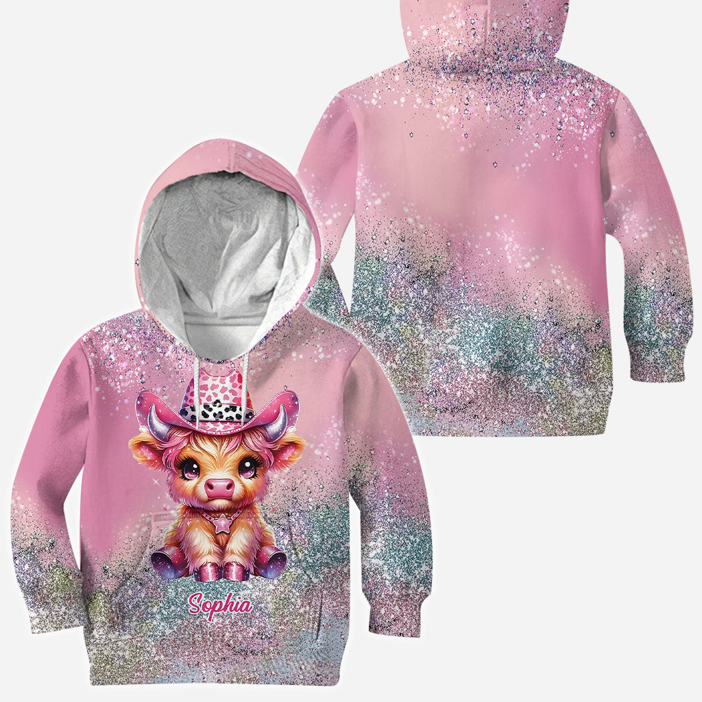 Mignonne vache des Highlands - T-shirt personnalisé avec motif vache des Highlands