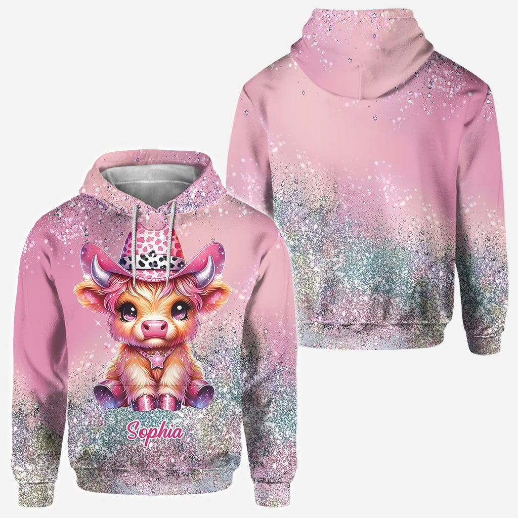 Mignonne vache des Highlands - T-shirt personnalisé avec motif vache des Highlands