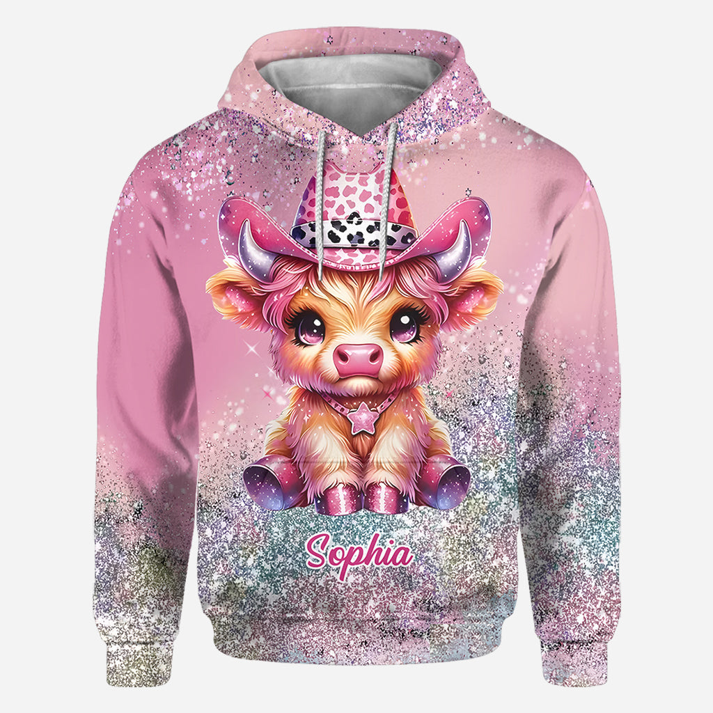 Mignonne vache des Highlands - T-shirt personnalisé avec motif vache des Highlands