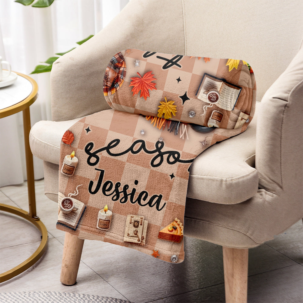 Die Jahreszeit ist da – personalisierte Herbstdecke