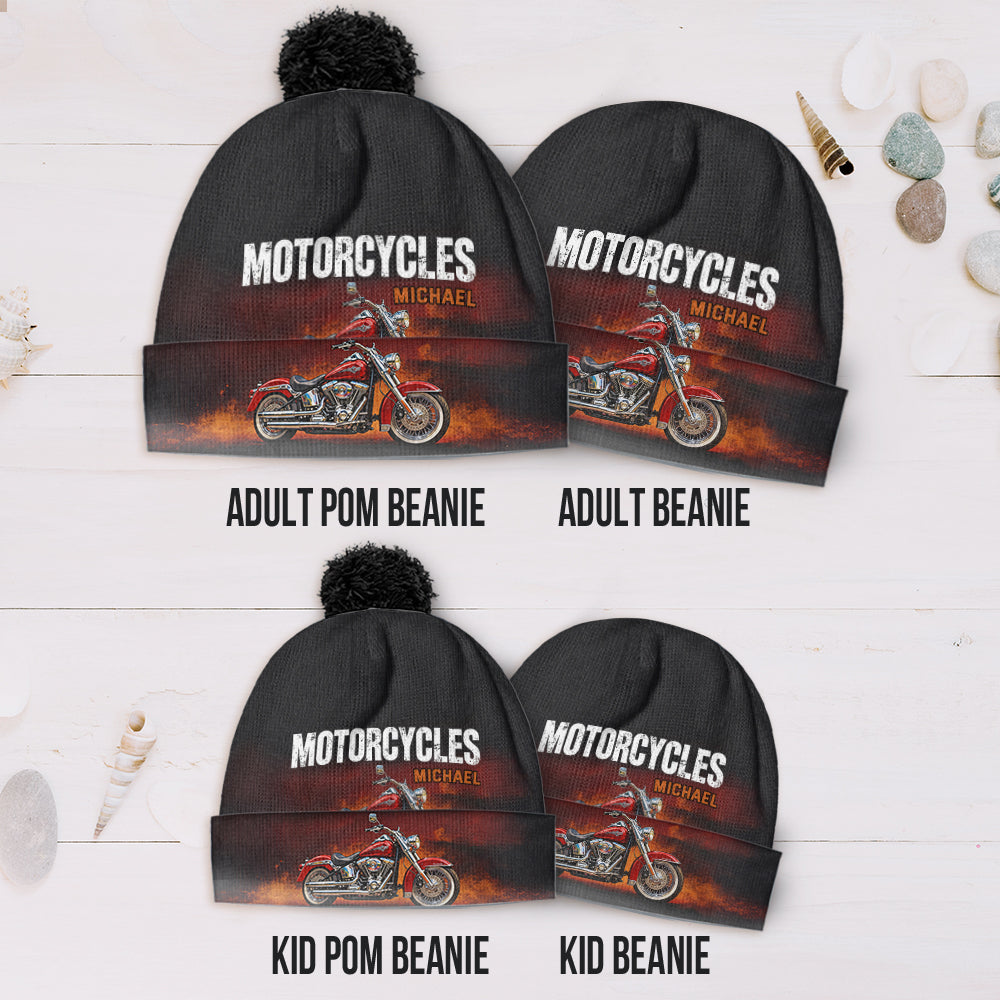 Motorcycles - Personalized Biker Beanie Hat