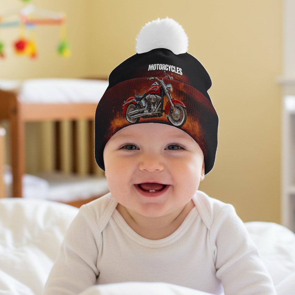 Motorcycles - Personalized Biker Beanie Hat