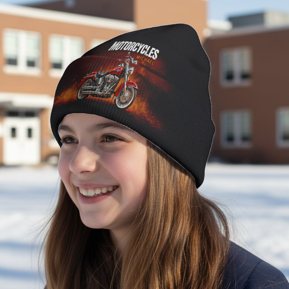 Motorcycles - Personalized Biker Beanie Hat