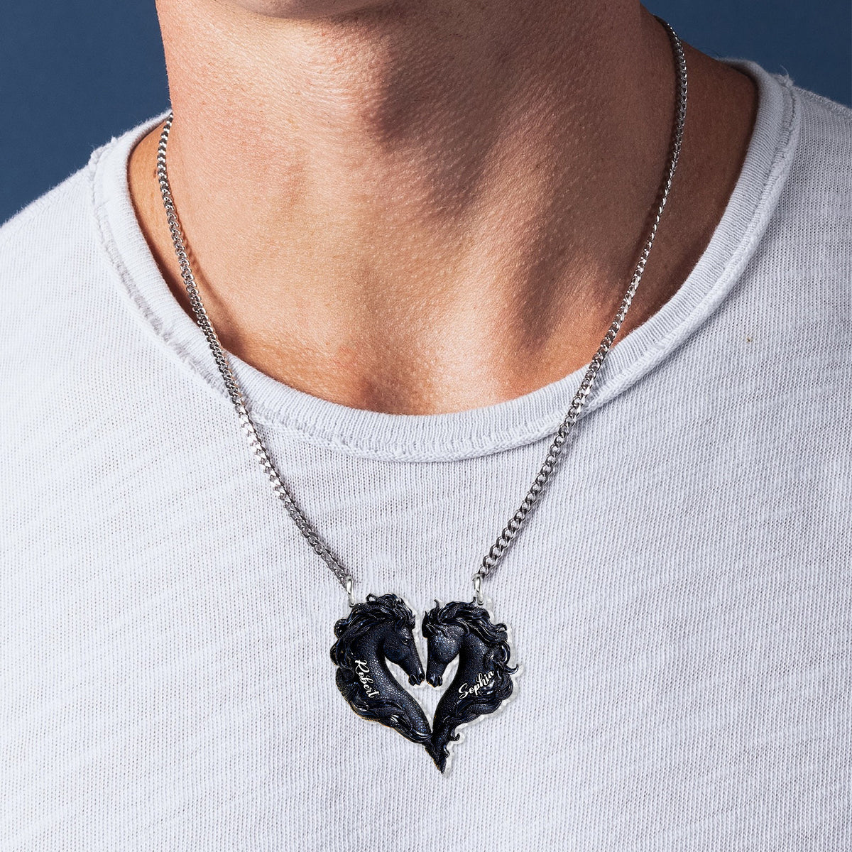 You & Me We Got This - Personalized Horse Custom Shaped Pendant Necklace