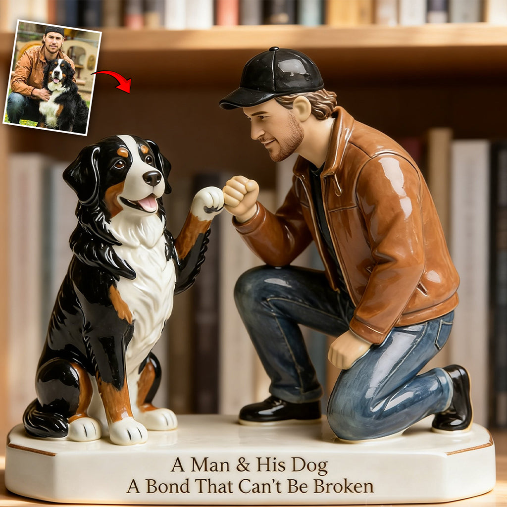 Eine unzertrennliche Bindung - Personalisierte Hundeschild aus Acryl