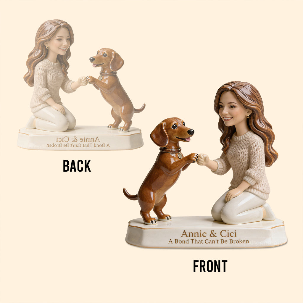 Eine unzertrennliche Bindung - Personalisierte Hundeschild aus Acryl