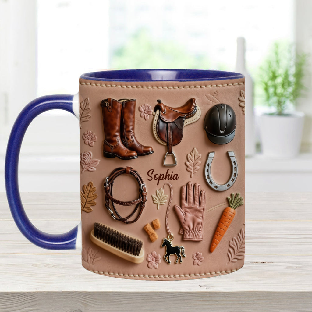 Love Horses - Personalized Horse Accent Mug