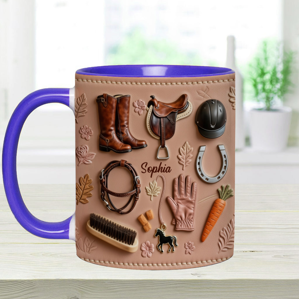 Love Horses - Personalized Horse Accent Mug