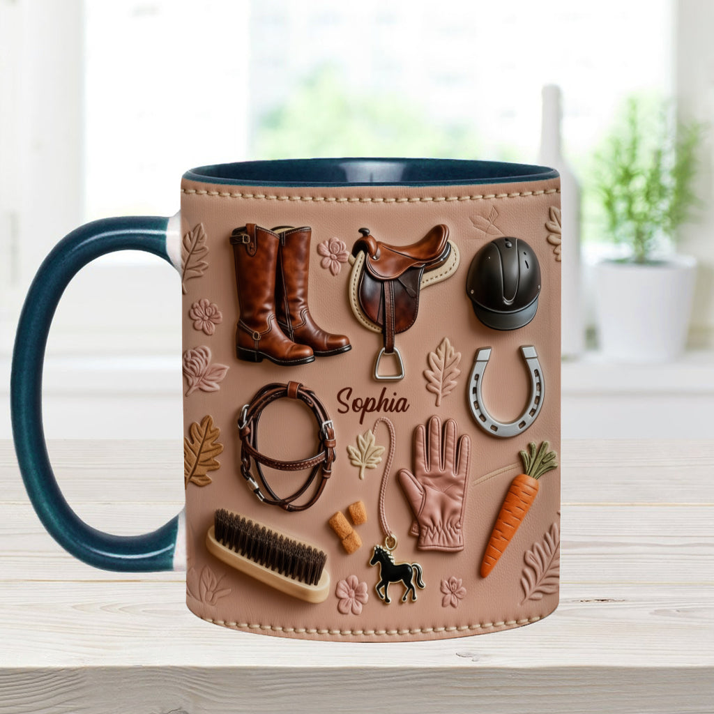 Love Horses - Personalized Horse Accent Mug