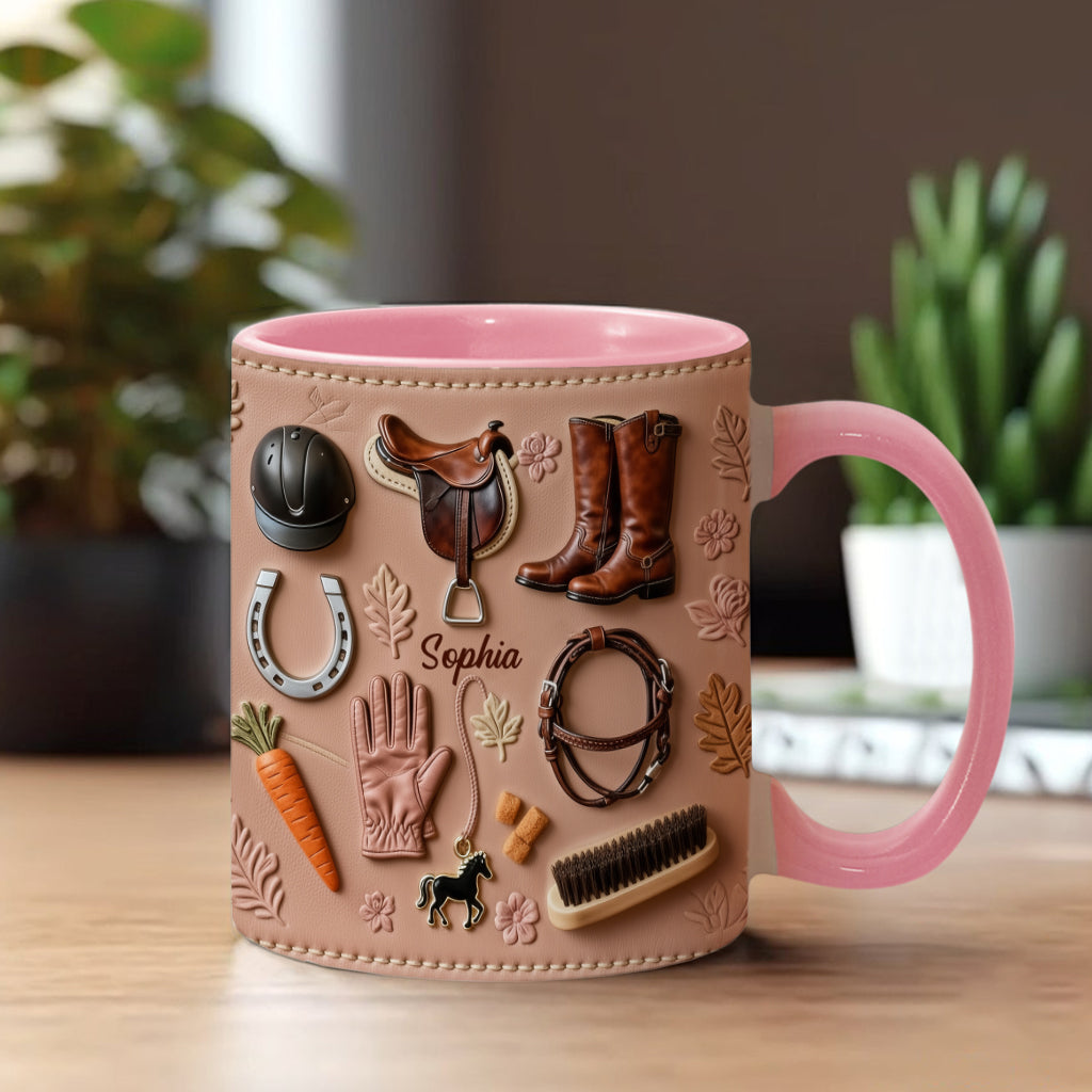 Love Horses - Personalized Horse Accent Mug