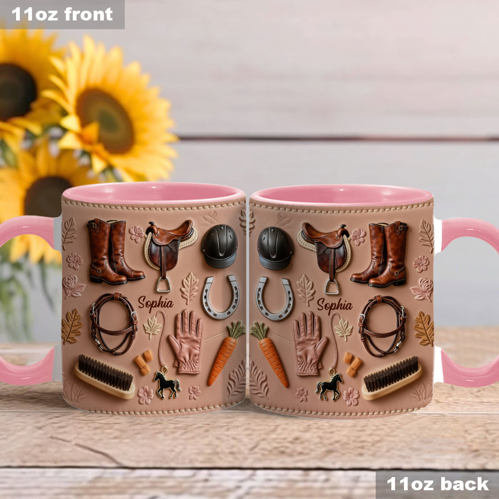 Love Horses - Personalized Horse Accent Mug