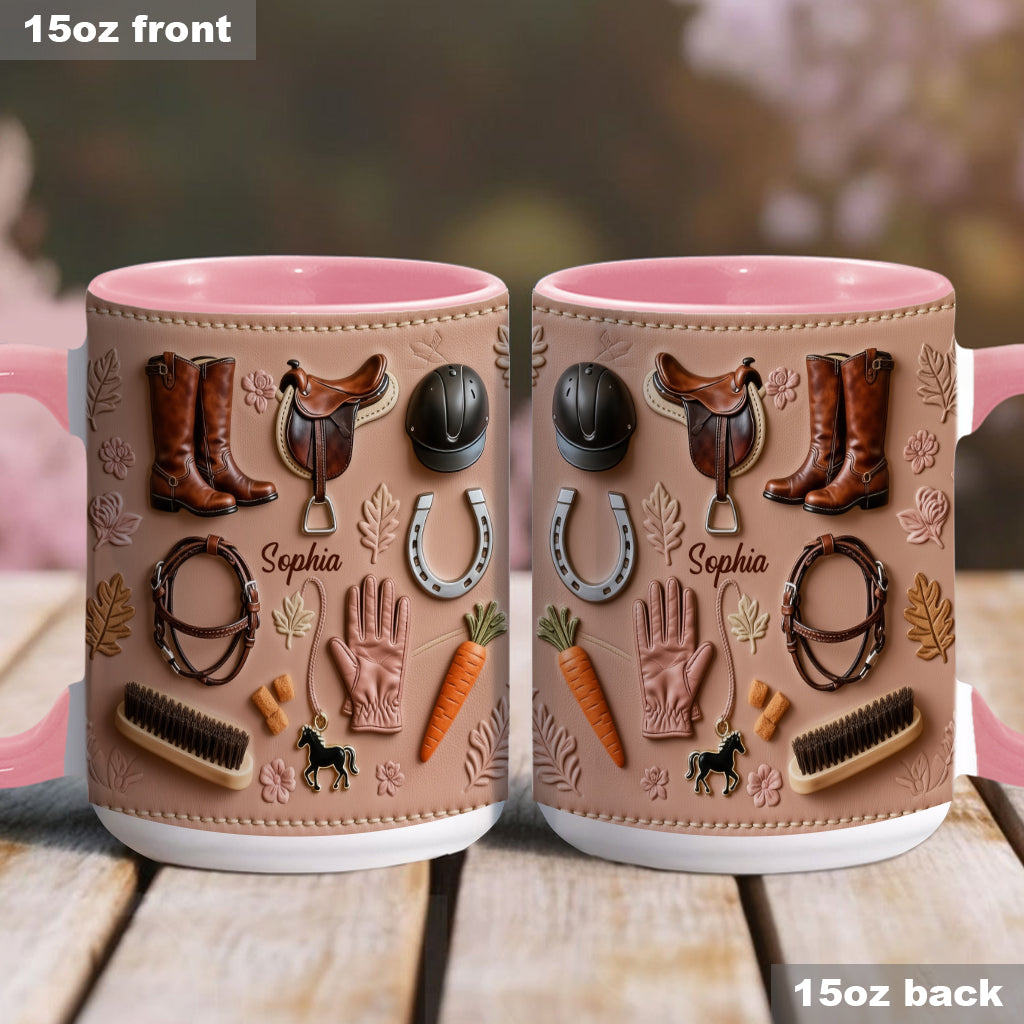 Love Horses - Personalized Horse Accent Mug