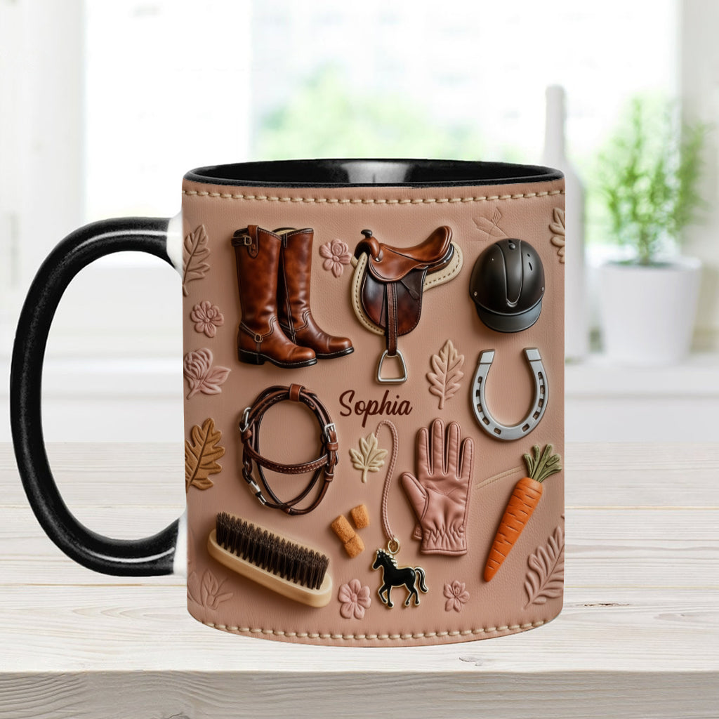 Love Horses - Personalized Horse Accent Mug