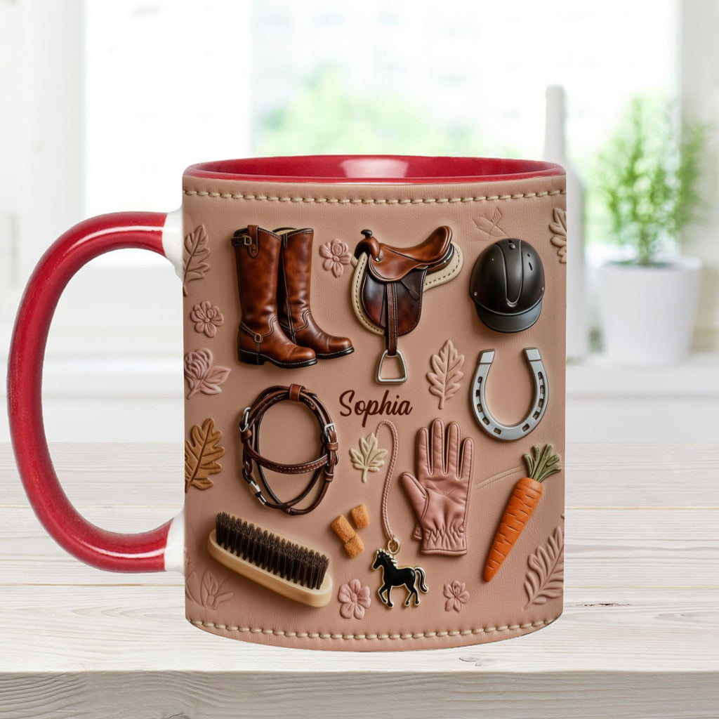 Love Horses - Personalized Horse Accent Mug