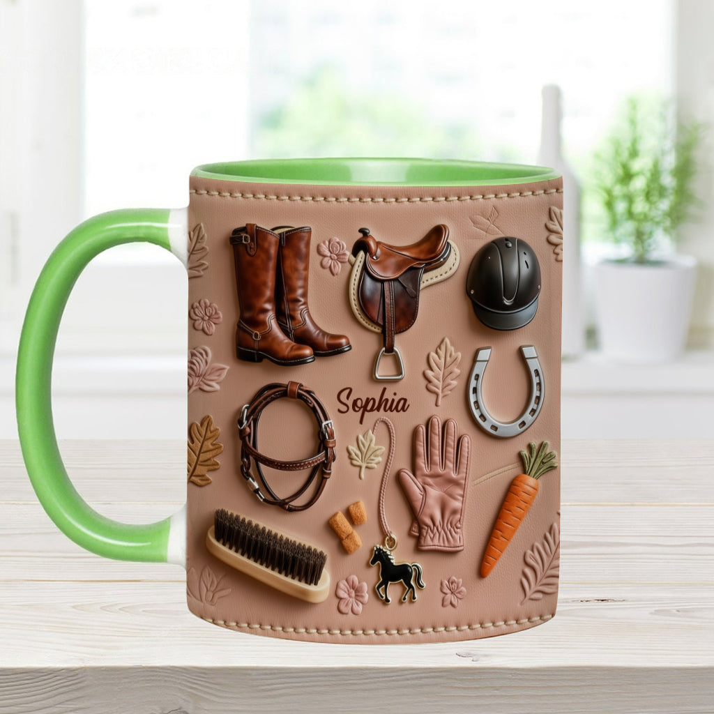 Love Horses - Personalized Horse Accent Mug