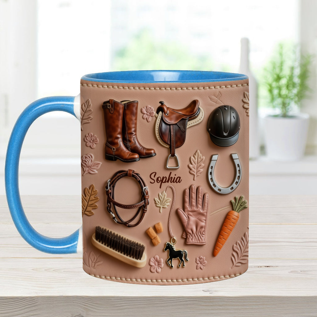 Love Horses - Personalized Horse Accent Mug