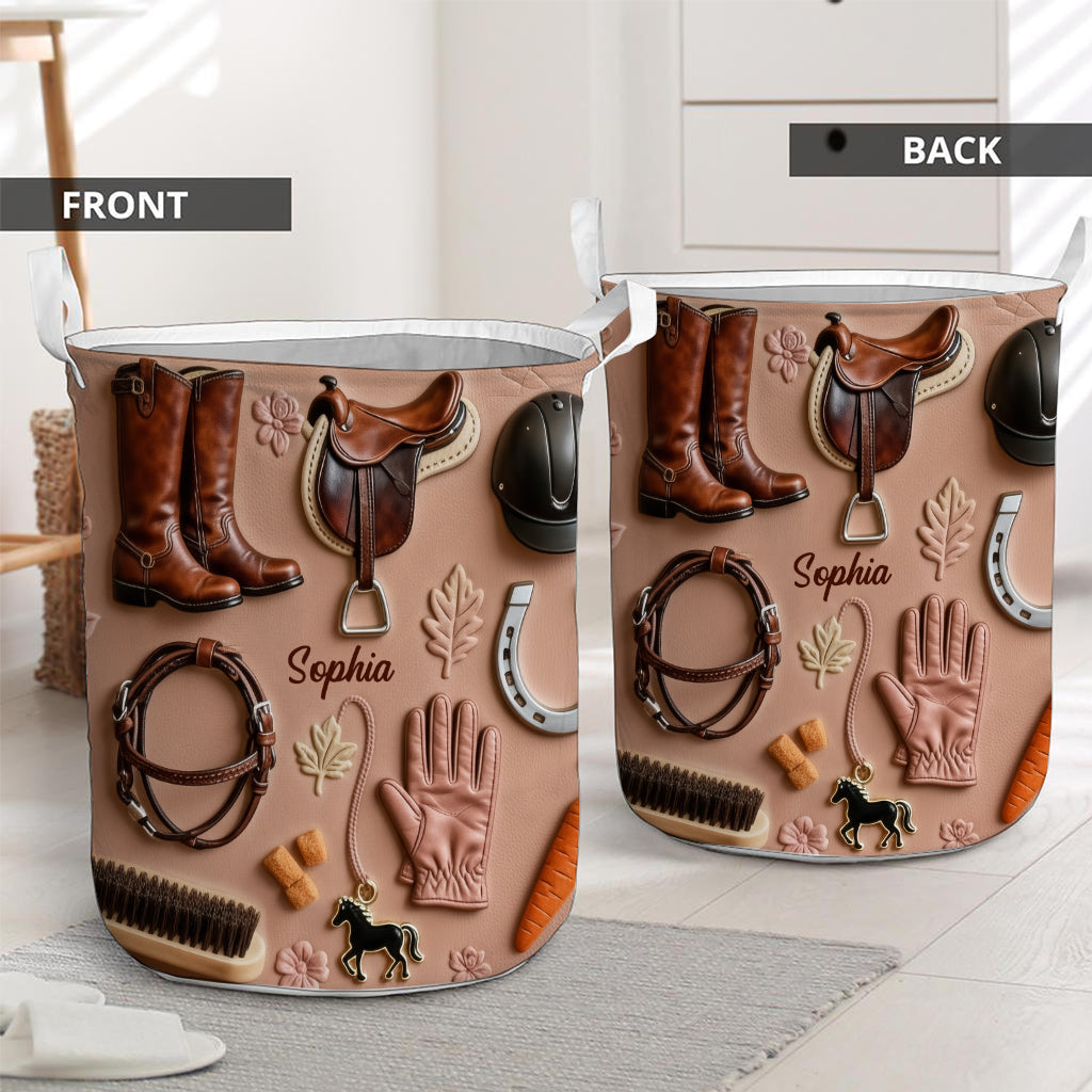 Love Horses - Personalized Horse Storage Basket