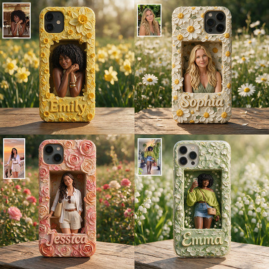 Beautiful Flowers - Personalized Birth Month Flower Full Print Phone Case