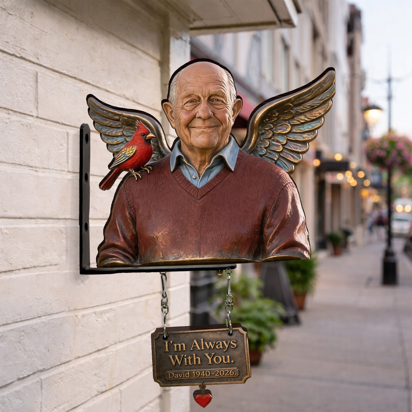 I'm Always With You - Personalized Memorial Wooden Wall Mount Sign