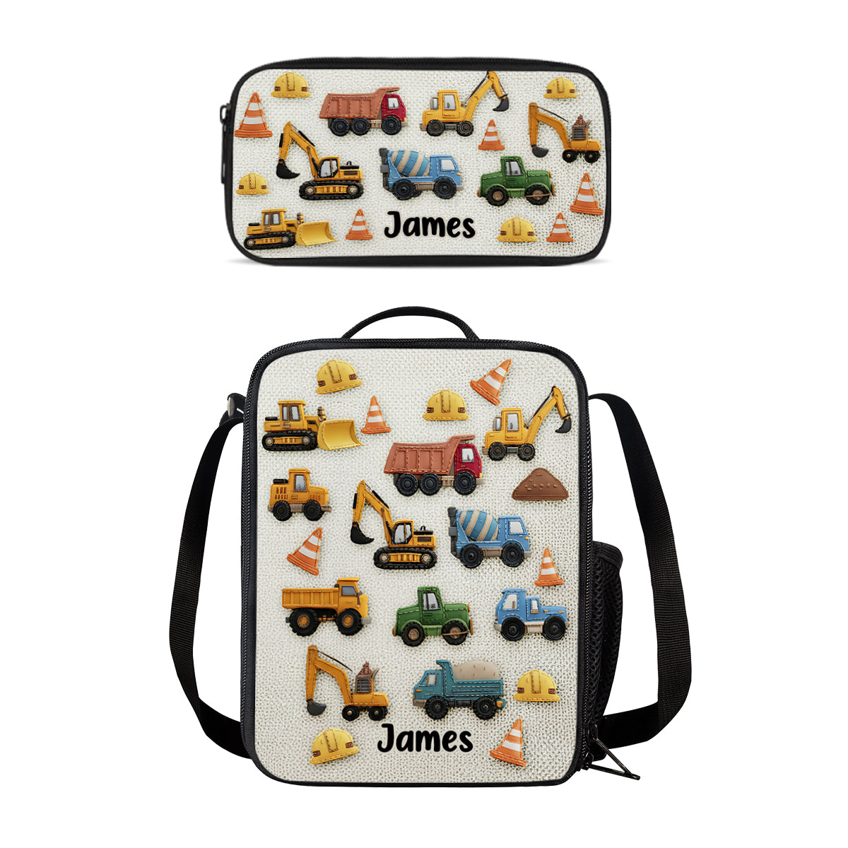 Unique Gifts For Children - Personalized Kid Backpack Lunch Bag Pencil Case Set