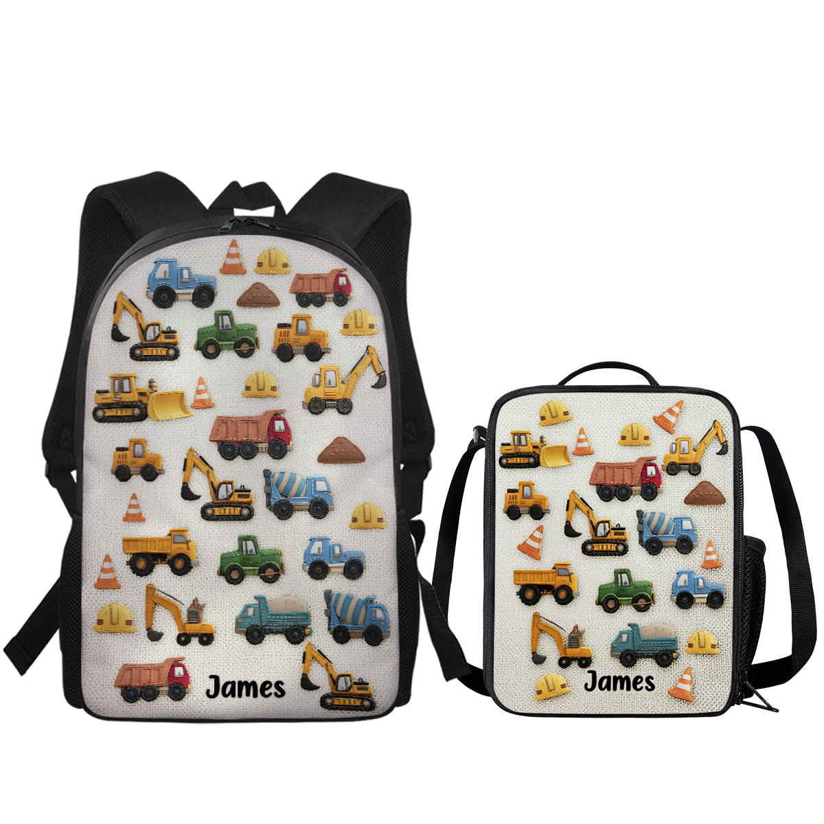 Unique Gifts For Children - Personalized Kid Backpack Lunch Bag Pencil Case Set
