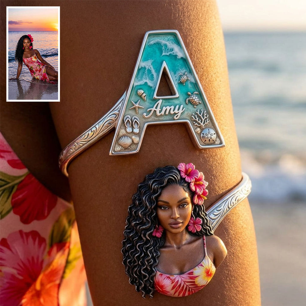 Strandreise Zubehör - Personalisierbares Armband in Form eines Meeresliebhabers