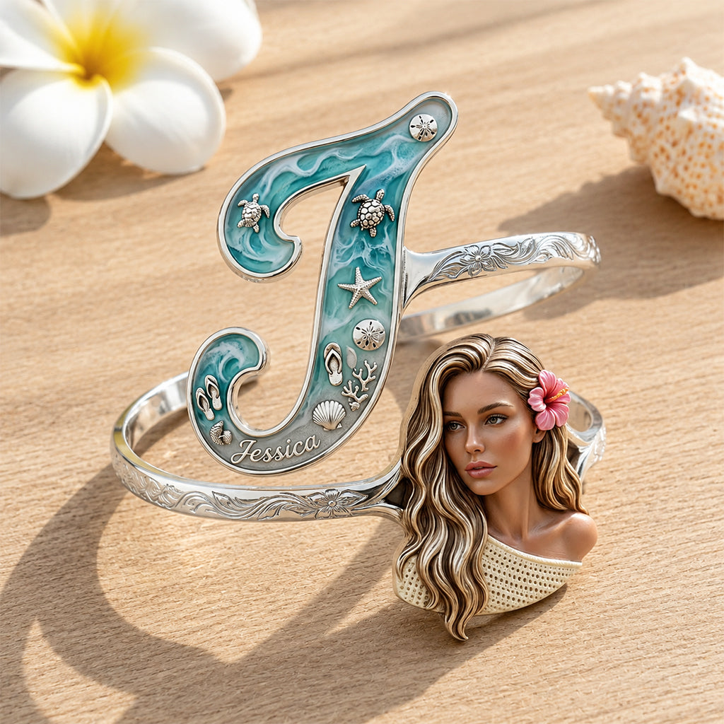 Strandreise Zubehör - Personalisierbares Armband in Form eines Meeresliebhabers