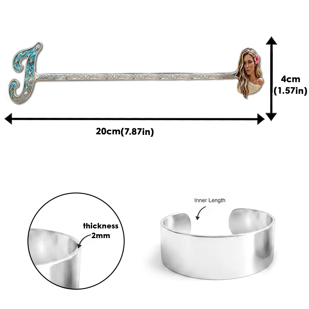 Strandreise Zubehör - Personalisierbares Armband in Form eines Meeresliebhabers