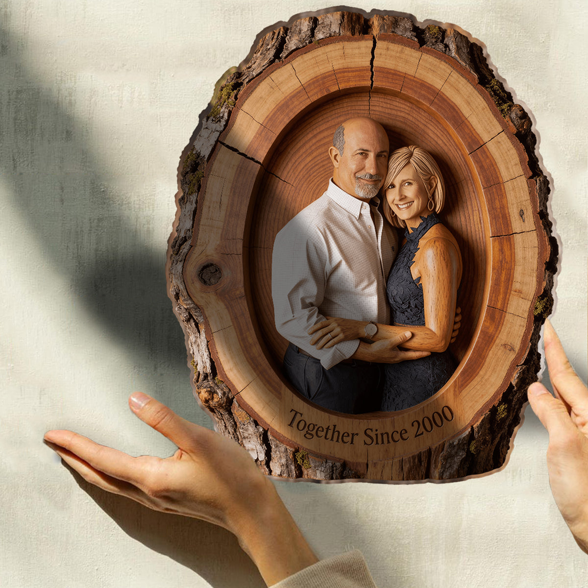 I'm Yours No Returns Or Refunds - Personalized Couple Custom Shaped Wood Plaque