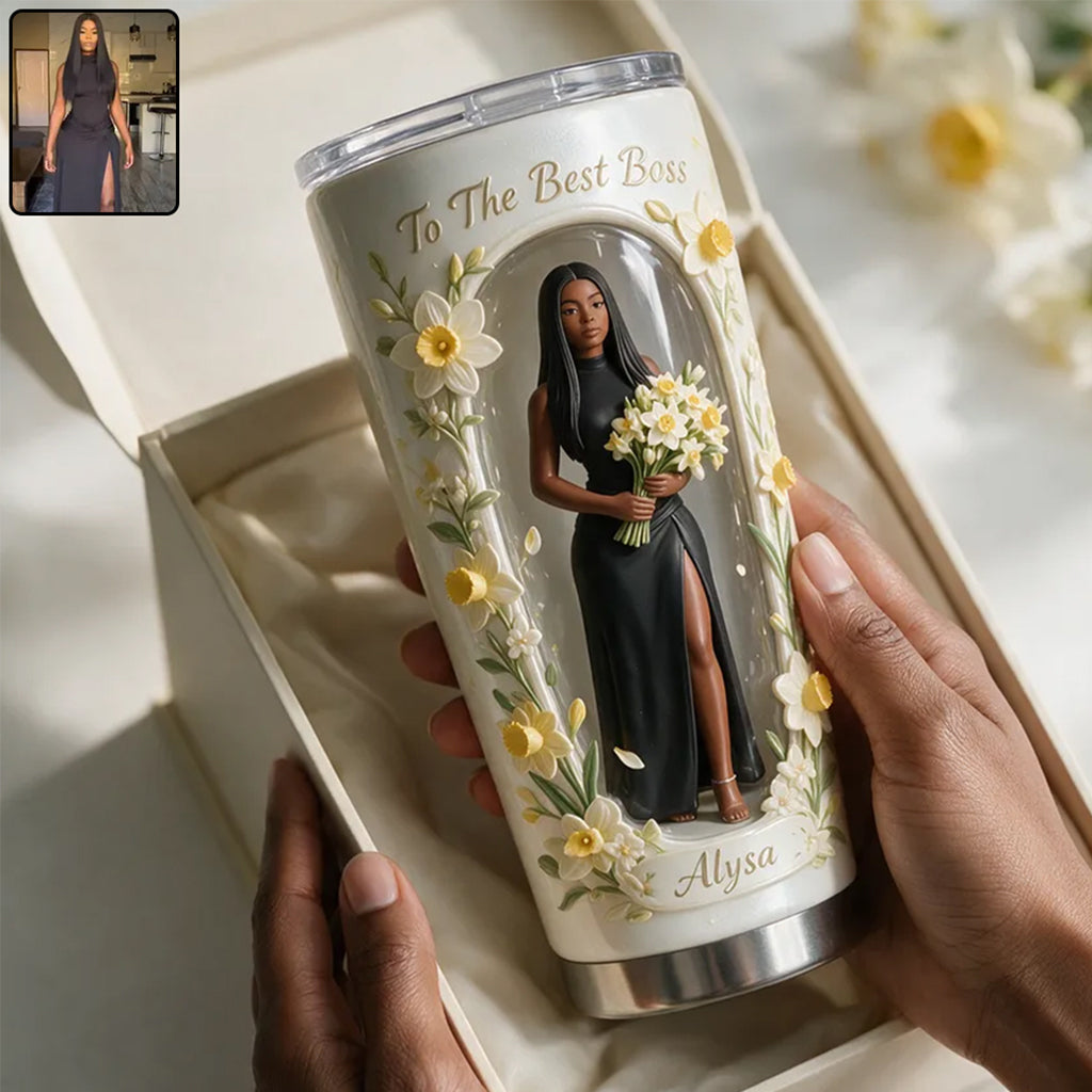 Geschenk für Sie, individuell aus jedem Foto, jeder Blume - Personalisierter Selbstliebe-Becher