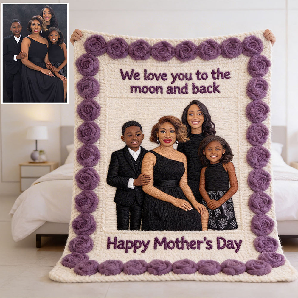 Happy Mother's Day - Personalized Mother Blanket
